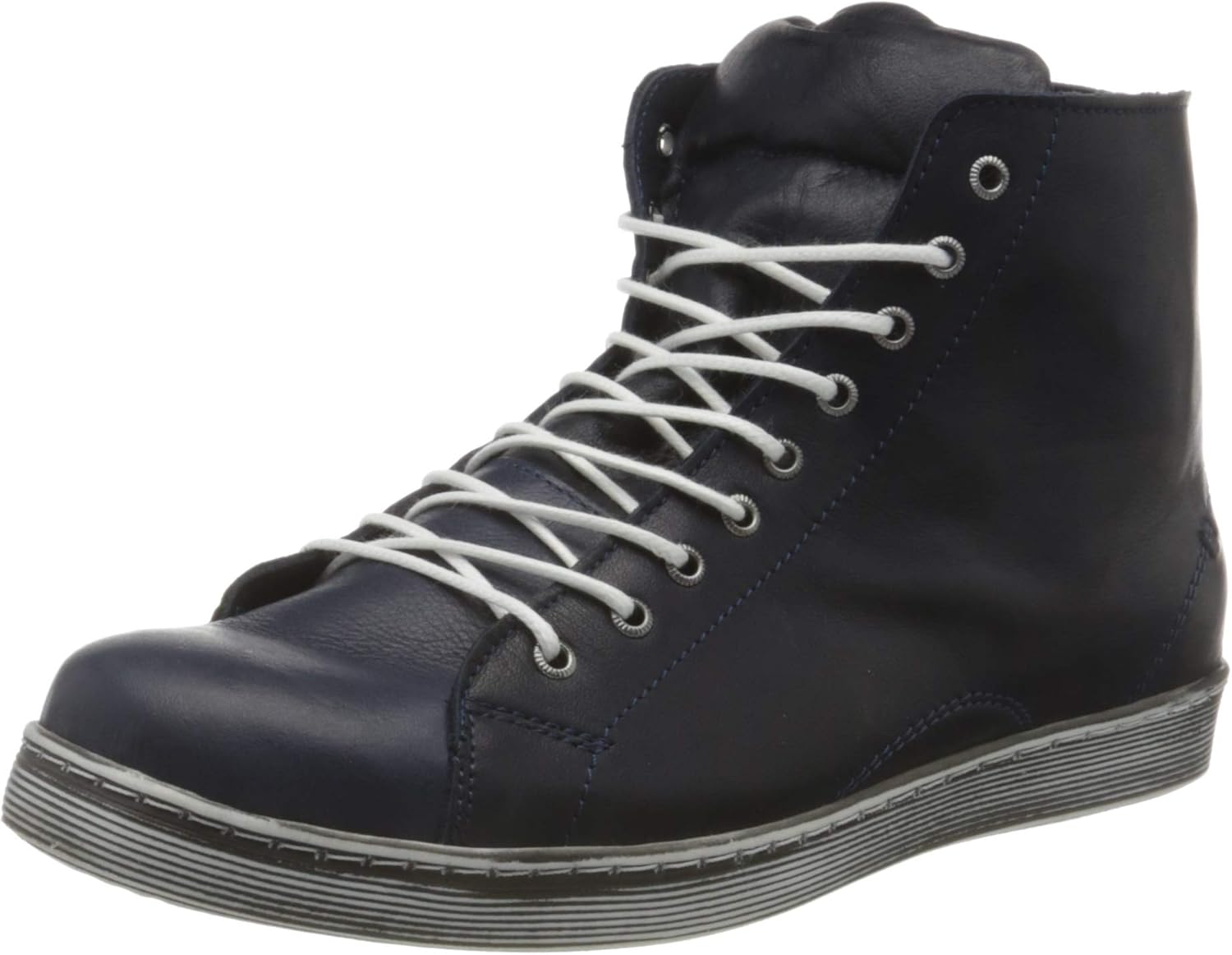 Andrea Conti Sneaker Basse Donna - Pelle Morbida Con Cerniera E Lacci - Collezione Moda