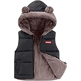 Happy Cherry Kids Winter Vest Boys Puffer Vest with Hood Padded Warm Winter Jacket Lightweight Sleeveless Zipper Up Coat