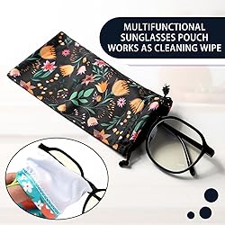 Shinylin 24 Pcs Sunglass Pouch Drawstring