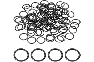 uxcell 100Pcs AS-014 O-Rings, Nitrile Rubber O-Rings 1/2" ID, 5/8" OD, 1/16" Width Round Sealing Gasket for Hydraulic Pneumatic Systems Sealing Repair (90 Durometer, Black)