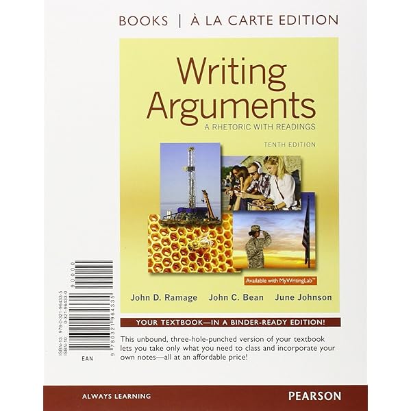 Amazon Com Writing Arguments A Rhetoric With Readings 10th Edition 9780321906731 Ramage John D Bean John C Johnson June Books