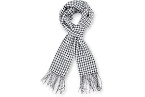 vimate Plaid Scarf for Men Women,Super Soft Classic Tartan Checkered Neck Scarves