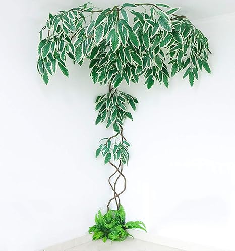 Amazon Com Artificial Ivy Leaf Plants Vine Tree Simulation Tree With Simulation Blade And Injection Molding Branches Home Wall Garden Baby Shower Wedding Home Party Decora Home Kitchen