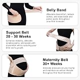 MomTend Pregnancy Support Belt Adjustable No-Slip XL Pelvic Maternity Belly view 2