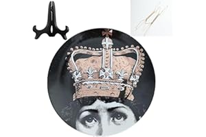 Beccalame Decorative Plates Handmade Ceramic Ornament for Home&Office Wall Decors (with Hanger) (F61)