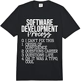Software Development Process - Coding Programmer Coder Comfort Colors Adult Heavyweight T-Shirt