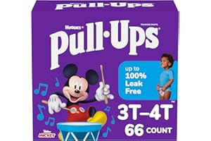 Pull-Ups Boys' Potty Training Pants, Size 3T-4T Training Underwear (32-40 lbs), 66 Count