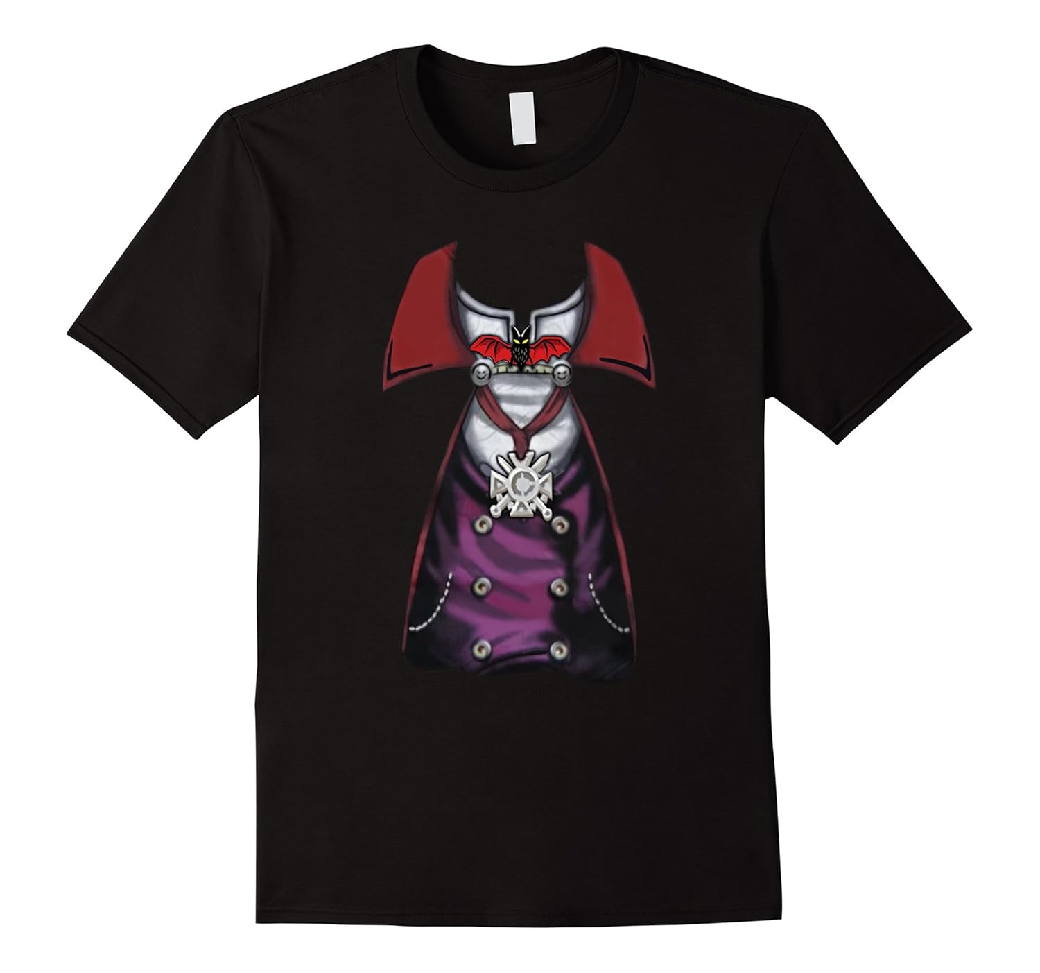 Realistic Dracula Tuxedo - Halloween Costume T-shirt-ANZ