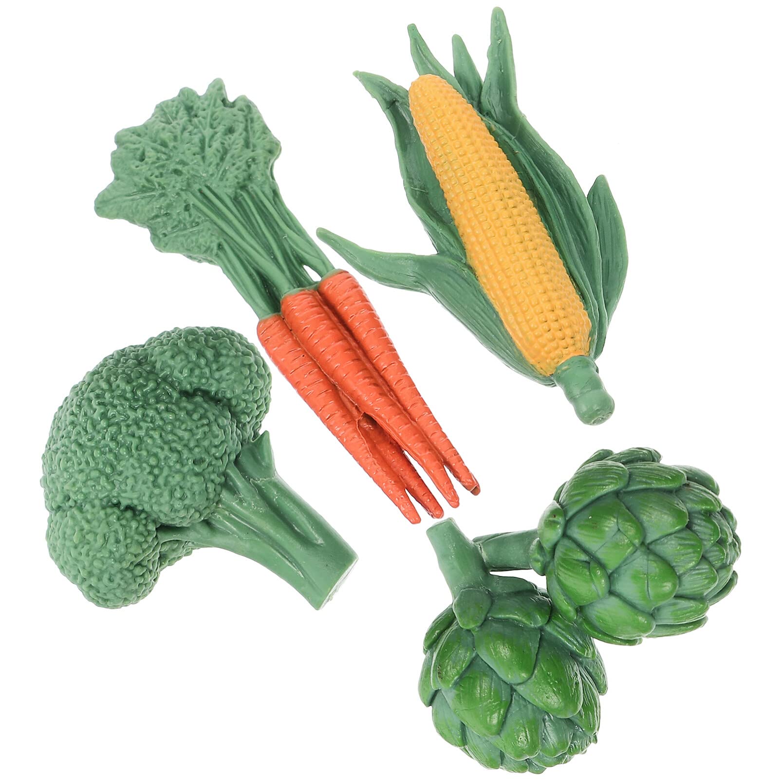 ibasenice Artificial Vegetable Models 4Pcs Realistic Simulated Vegetables for Home Party Decoration Showcase Display Props and Early Education Toys Lightweight