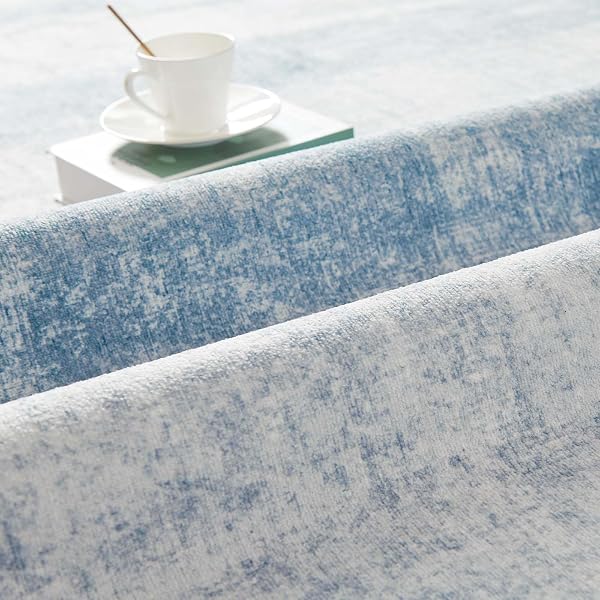 JINCHAN AREA RUG 3X5 WASHABLE ENTRYWAY RUG MODERN ABSTRACT INDOOR CONTEMPORARY CARPET THIN SOFT MAT KITCHEN BLUE FLOOR COVER NON SLIP FOR BEDROOM LIVING ROOM LAUNDRY NURSERY