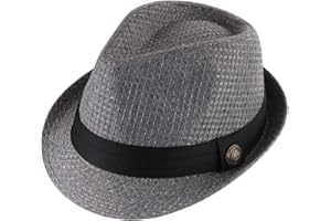 WESTEND Unisex Short Brim Fedora - Hats for Men & Women + Straw Fedora Hats, Cooling Mesh Hats, Fashion Fedora Hats 2024