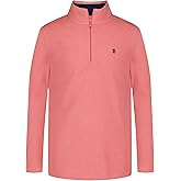 IZOD boys Long Sleeve Polar Fleece Quarter-zip Pullover Jacket