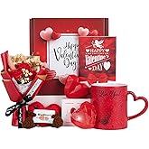 JOYOFUN Gifts Box for Girlfriend Wife Lover Valentines Day Gift Birthday Gifts for Women Heart-shaped Red Rose Love Gift Basket Love You Romantic Wedding & Engagement Anniversary