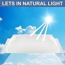 RecPro RV Skylight Outer Dome | 14" x 22" Universal