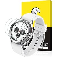 SPGUARD Galaxy Watch 4 Classic Screen Protector, 3 Pack Tempered Glass Screen Protector Compatible with Samsung Galaxy…
