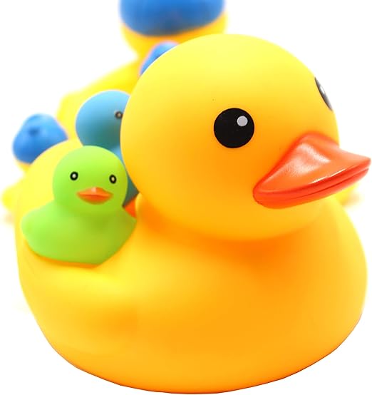 rubber duck family bath set