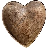 Wood Heart Shaped Tray, Natural