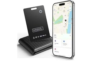 LOXP Wallet Tracker Card – Works with Apple Find My [Apple MFi Certified, iOS Only], Slim 1.65mm Bluetooth Item Finder, IP68 Waterproof, Wireless Rechargeable GPS Locator for Wallet, Keys & Luggage