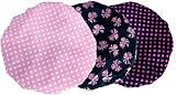 KissDate PrettyDate 3 Packs Double Layer Shower Cap Elastic Waterproof Bath Cap view 2