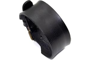 Pitmmord Punk Rock Adjustable Belt Buckle Bracelet Faux Leather Arm Band Cuff Bracelet