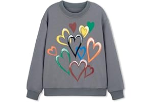 WELAKEN Girls Sweatshirts Long Sleeve Pullover Crewneck Tops Shirts