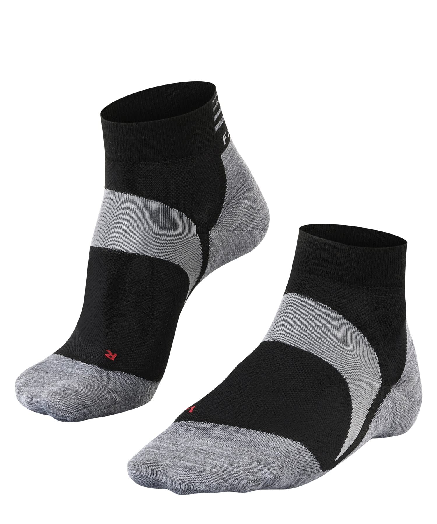 FALKE Unisex BC6 Short Racing U Sso Lyocell Functional Yarn Anti-Blister 1 Pair Cycling Socks, Black Black-Mix 3010, 9.5-10.5