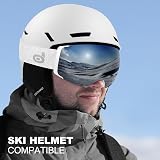 Odoland Ski Goggles Frameless Interchangeable Lens UV 400 OTG Helmet Compatible view 6