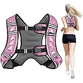ZUETK Weighted Vest, 6lb/8lb/12lb/16lb/20lb/25lb/30lb Weight Vest with Reflective Stripe, Weighted Vest for Men Women Workout Equipment for Strength Training, Running, Jogging, Fitness, Weight Loss