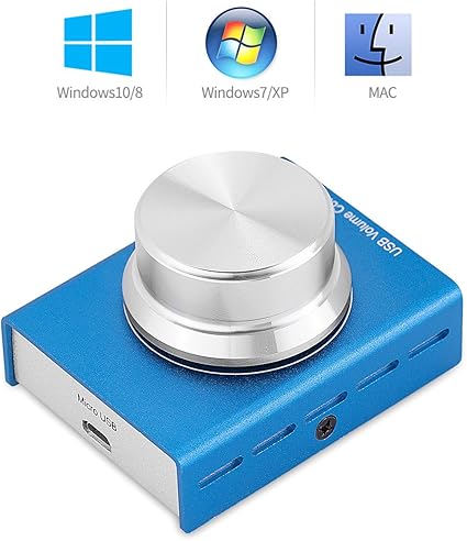 Amazon Mini Usb ボリュームコントロールノブ オーディオアジャスターブルースイッチ Pcコンピュータスピーカー用 ブルー Nobsound パソコン 周辺機器 通販