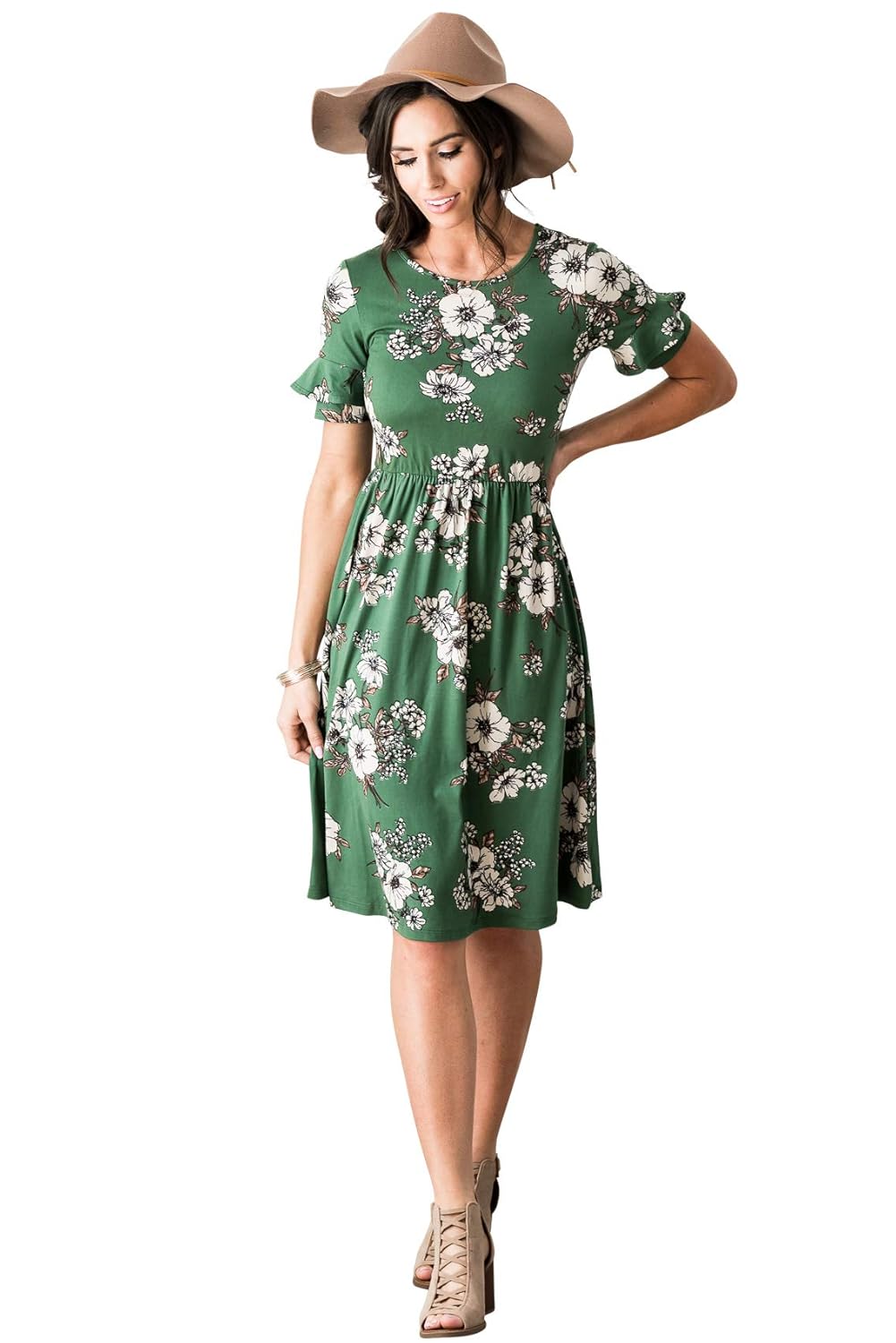 washed olive green bridesmaid dresses