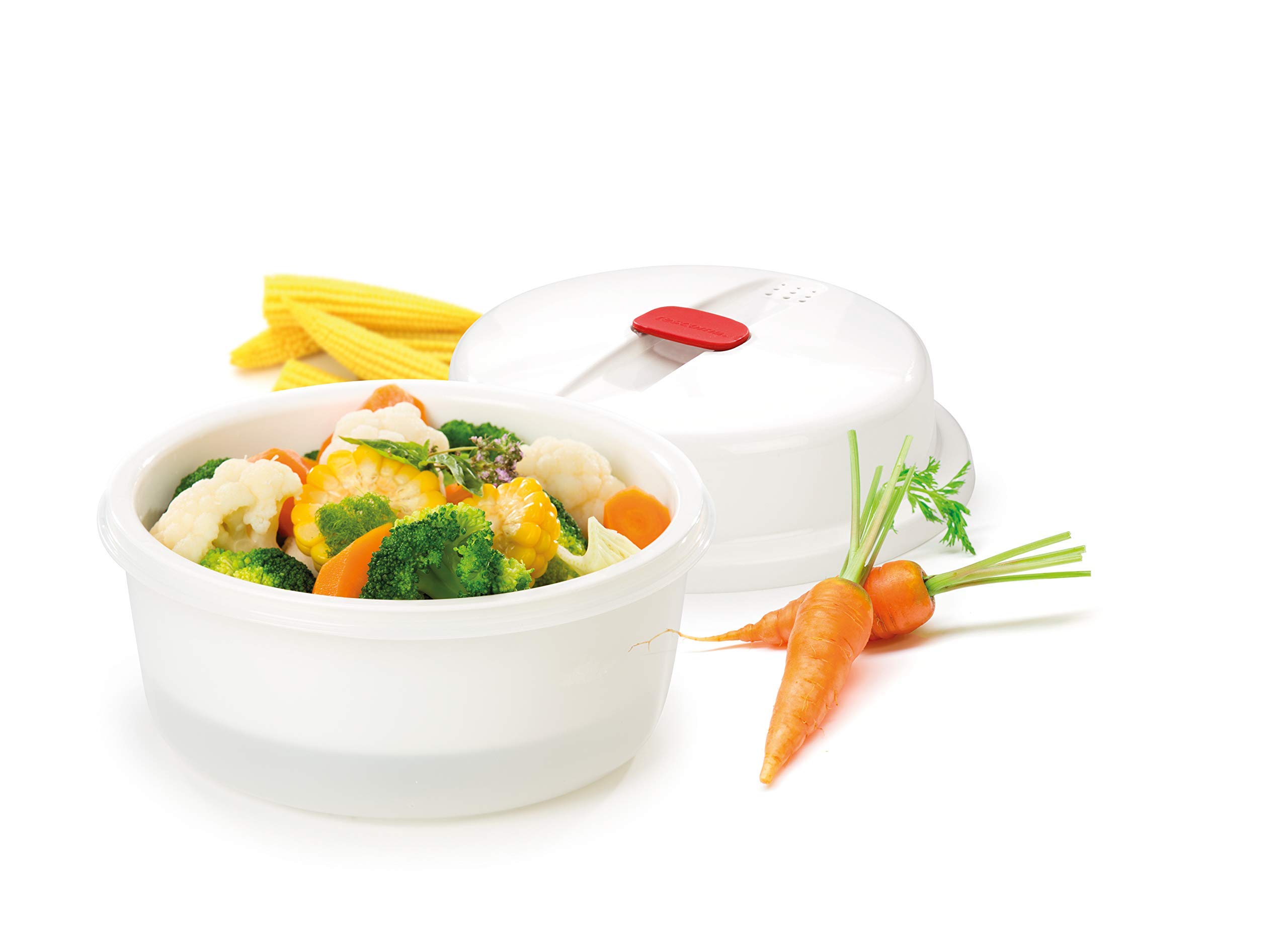 Tescoma Deep Pot/Steamer Purity Microwave, Assorted, 23.9 x 20.9 x 13.9 cm