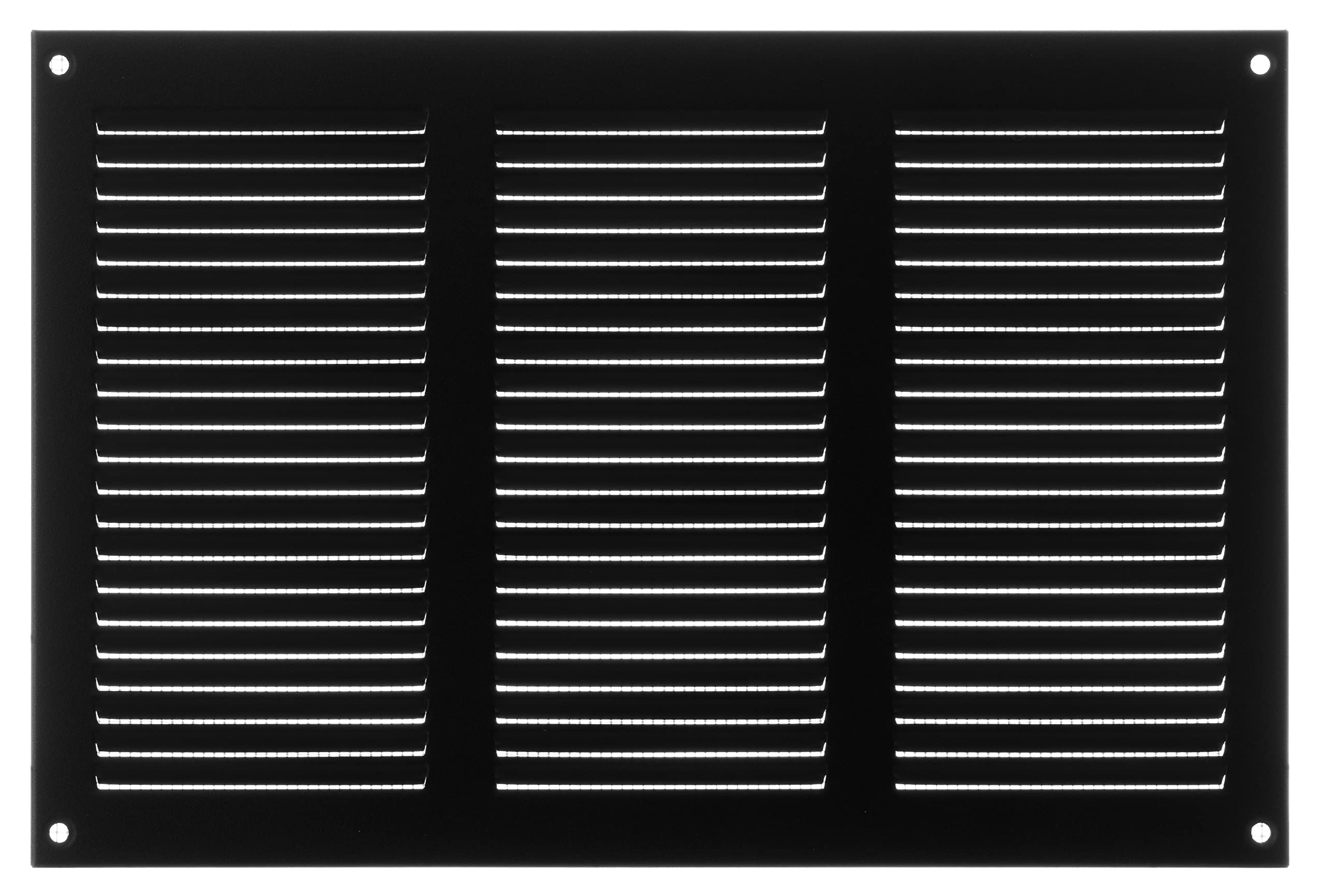 Steinberg14 Anthracite 300x200mm Metal Air Vent Cover with Insect Mesh - 12x8 inch Ventilation Grille - Air Vent Register for Walls and Ceilings - Ventilation Cover for Outdoor and Indoor