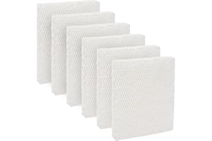 BIHARNT 6 Pack Filter T HFT600 Humidifier Wicking Filters for Honeywell HEV615 HEV620 Series Tower Humidifier (White)
