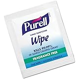 PURELL 902210BX Sanitizing Hand Wipes, 5 x 7, 100/Box