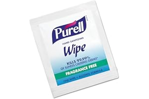 PURELL Premoistened Sanitizing Hand Wipes, Towelettes Individually Wrapped, 100/box