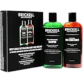 Brickell Men's Daily Revitalizing Hair Care Routine, Shampoo and Conditioner Set For Men, Mint and Tea Tree Oil Shampoo, Strength and Volume Enhancing Conditioner, Natural and Organic, Gift Set
