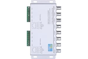 Qudinip 8 Channel Video Balun, Passive Twisted Pair Transmitter for HD CVI TVI AHD CVBS, with 720P 1080P High Definition, for