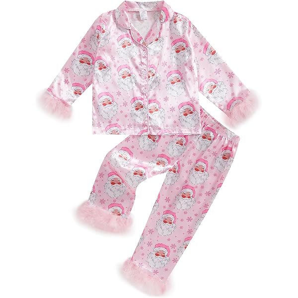 Schbbbta Women's Satin Pajamas Set - Long Sleeve Button-Down Nightwear With Pockets (Candy Pink, Medium)