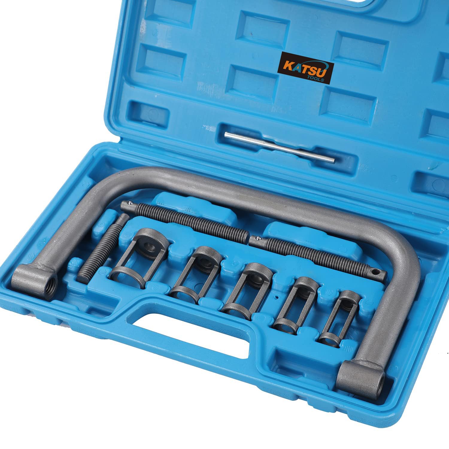 KATSU Tools 10PC 5 in 1 Portable Valve Spring Compressor Tool Kit For Cars Vans 450340
