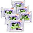 Saline Nose Wipes by Boogie, for Baby & Kids, Face, Hand & Body, FSA/HSA Eligible, Made with Vitamin E, Aloe, and Natural Saline, Lavender Scent, 30 Count (Pack of 6)