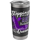 Stepping into my 28th Birthday Gifts Women Girls 28 Year Old Stainless Steel Insulated Tumbler