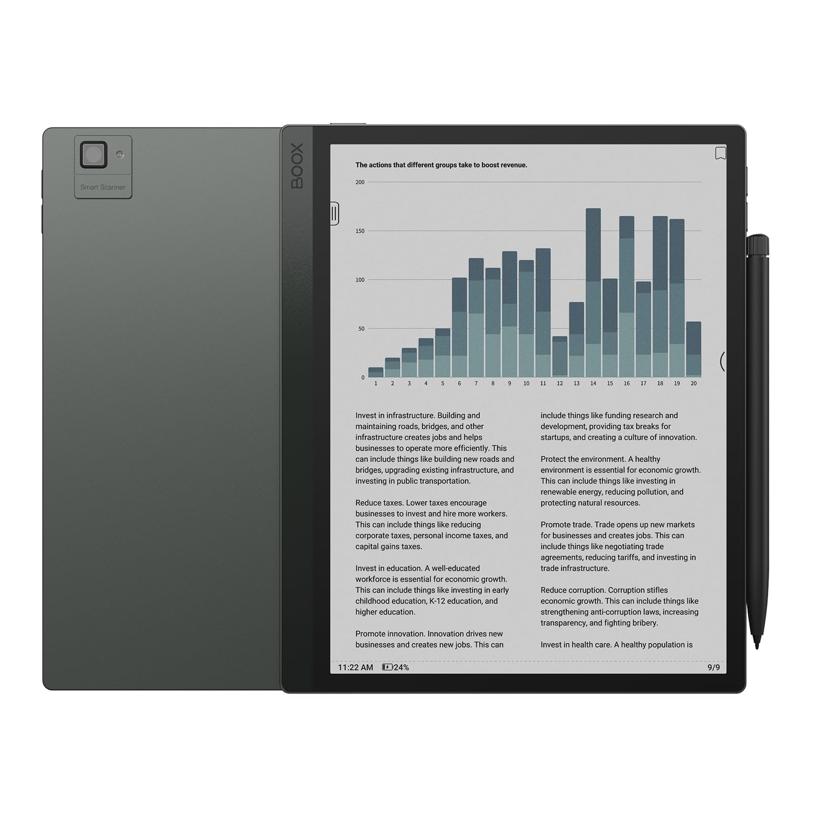 BOOX Tablet Tab Ultra C Pro ePaper Tablet PC 10.3 Digital Paper 6G 128G with Rear Camera