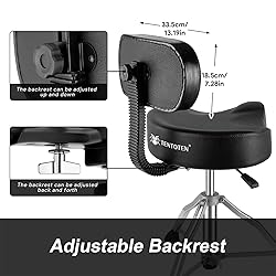 TENTOTEN Drum Throne with Backrest Drum