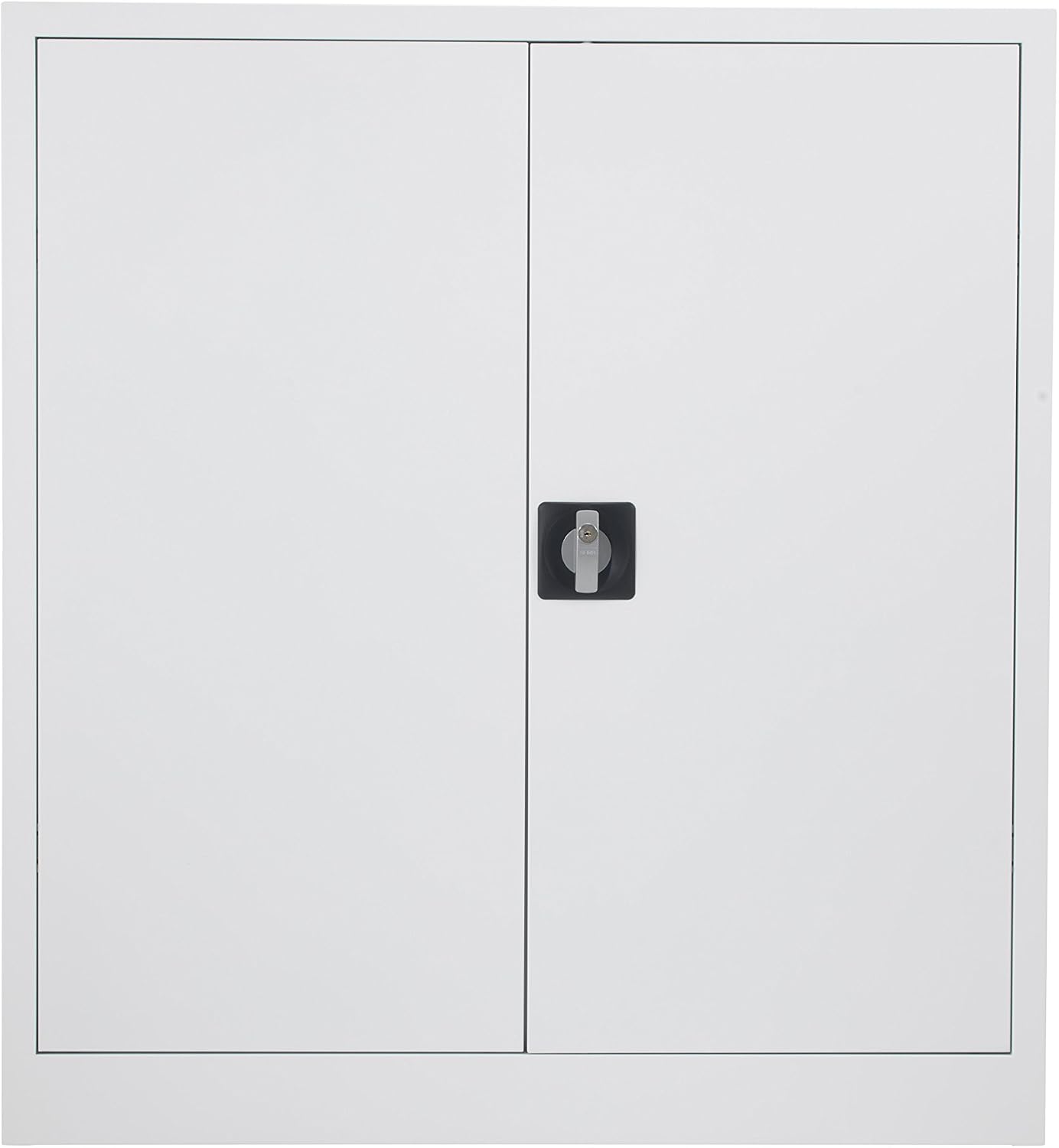 Office Hippo Steel Storage Cabinet, Lockable Cabinet, Double Door Metal Storage Cabinet With 2 Height Adjustable Shelves - Image 3
