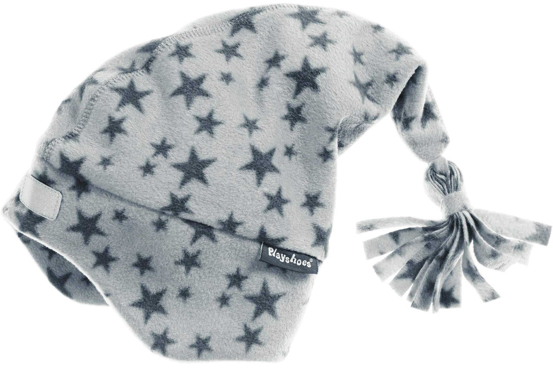 Playshoes Unisex Kids Fleece pointed hat stars 422055, 33 - Grey, 49