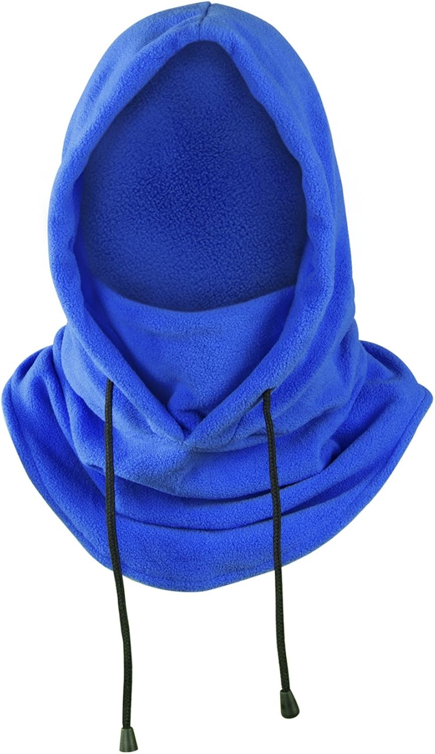 Balaclava Heavyweight Fleece Cold Weather Face Neck Mask (Black): Clothing