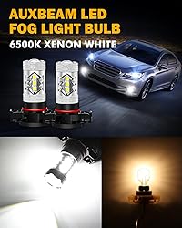 Auxbeam 5201/5202/9009 LED Fog Light Bulbs, 6500K