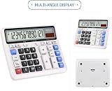 OSALO OS-2135 Pro Extra Large LCD Desk Calculator Solar Battery view 7