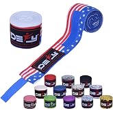 DEFY Professional 180 Inch Hand Wraps for Boxing Muay Thai MMA Elastic Bandages for Men &amp; Women -Pair
