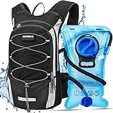 NONSAR Hydration Backpack, Hiking Backpack with 3L Water Bladder, Lightweight Insulation Hydration Pack, Water Backpack for Hiking, Cycling, Running, Festival, Camping for Men Women